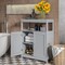 Free Standing Bathroom Floor Cabinet with Double Shutter Doors